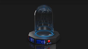 3D Sci Fi Liquid Container model