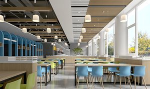 3D restaurant interior