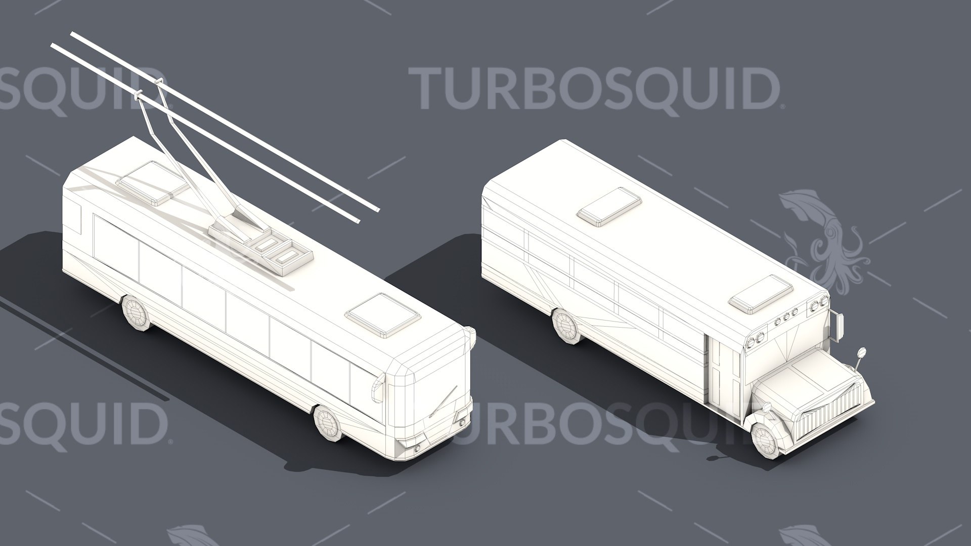 3D Low Poly Truck Pack 03 Isometric Model - TurboSquid 1722065