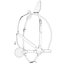 BDSM Black Leather Face Gag Strap Animal Ears