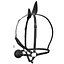 BDSM Black Leather Face Gag Strap Animal Ears
