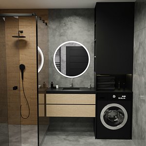 Modern Bathroom Interior 2 by Nikdox