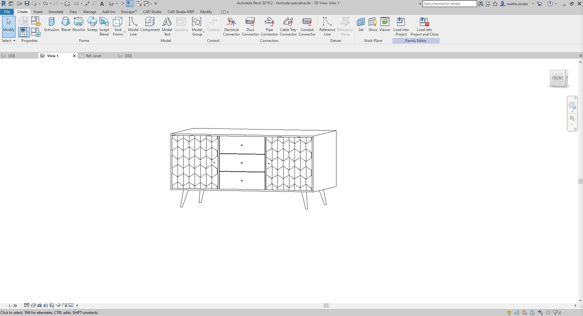 Wardrobe 1 Revit Model TurboSquid 1575463
