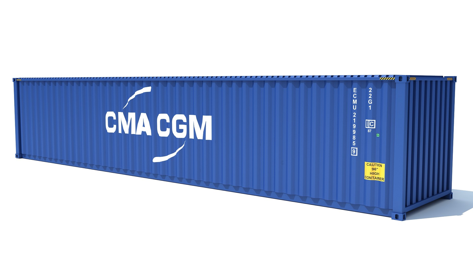 3D Shipping Container Cma Cgm - TurboSquid 1615939