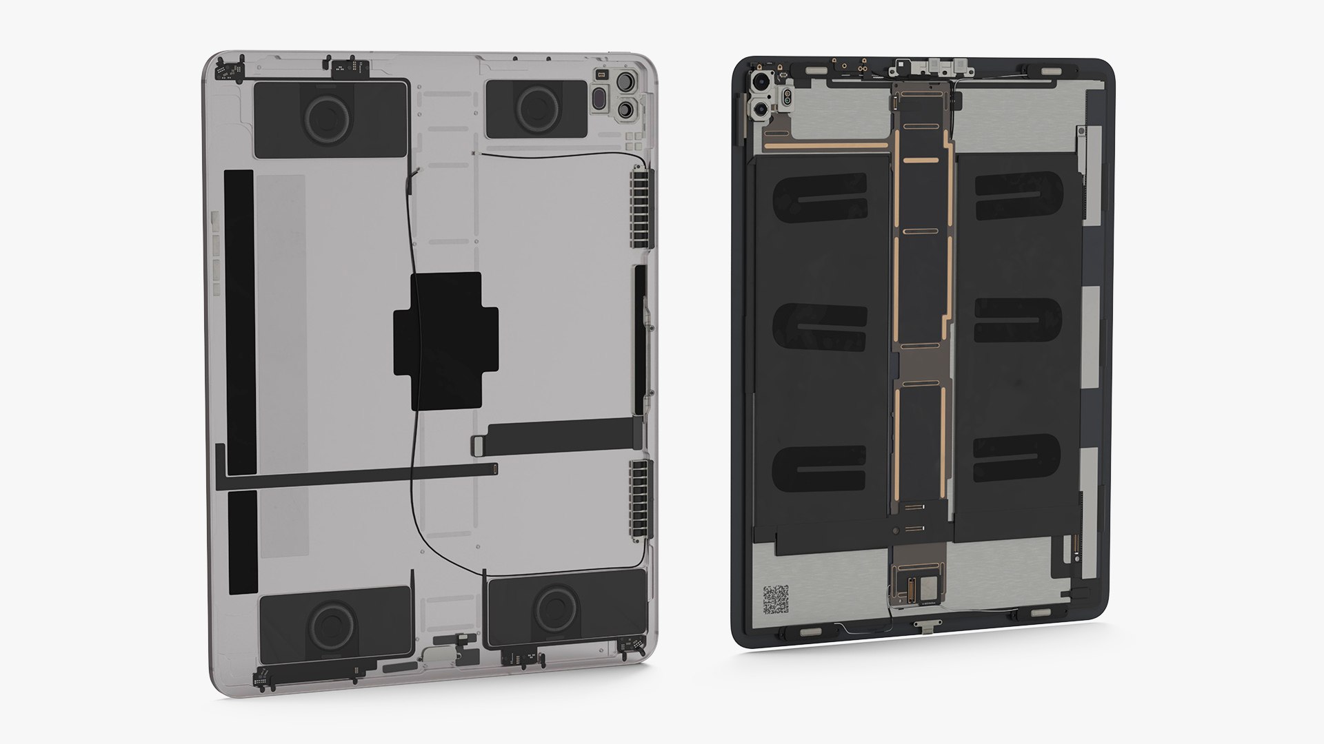 12 9 iPad Pro with Full Internal Structure 3D model preview