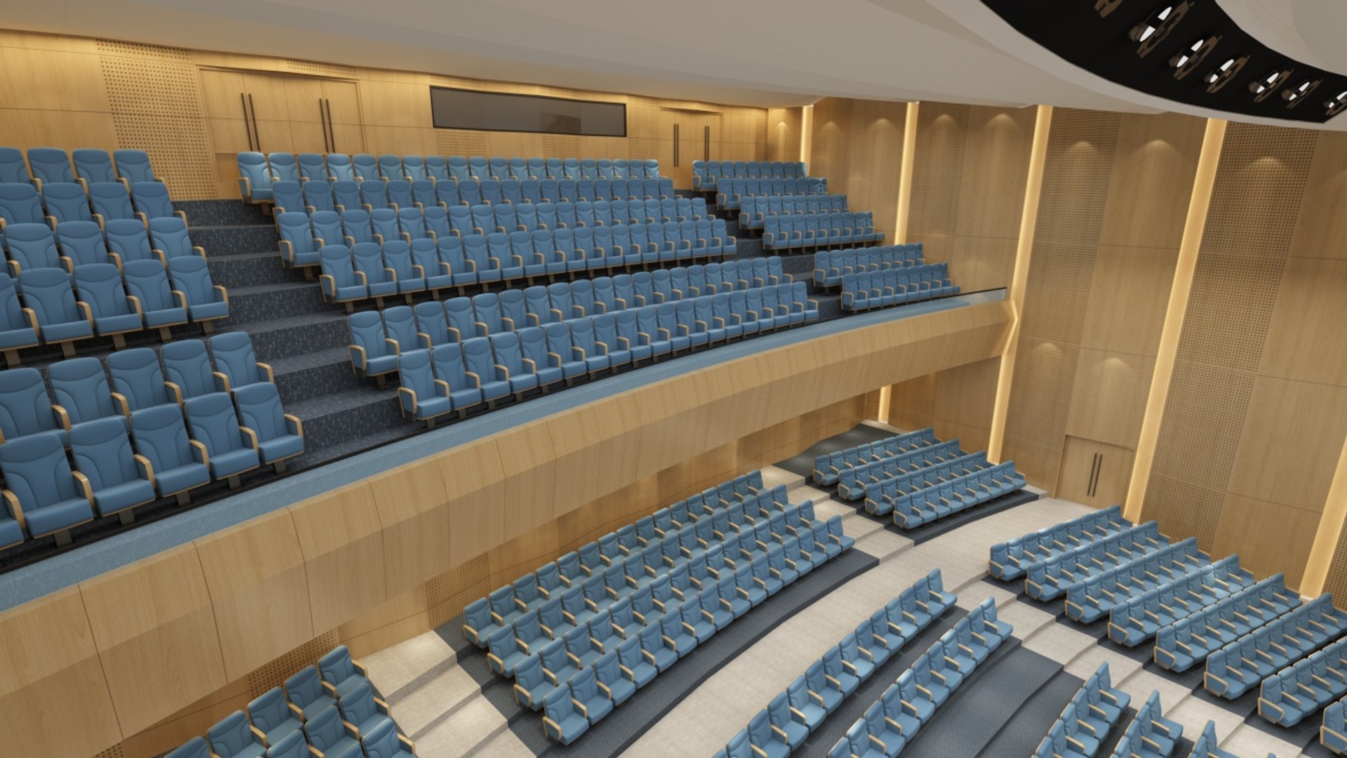 Theatre 3D Model - TurboSquid 2102545