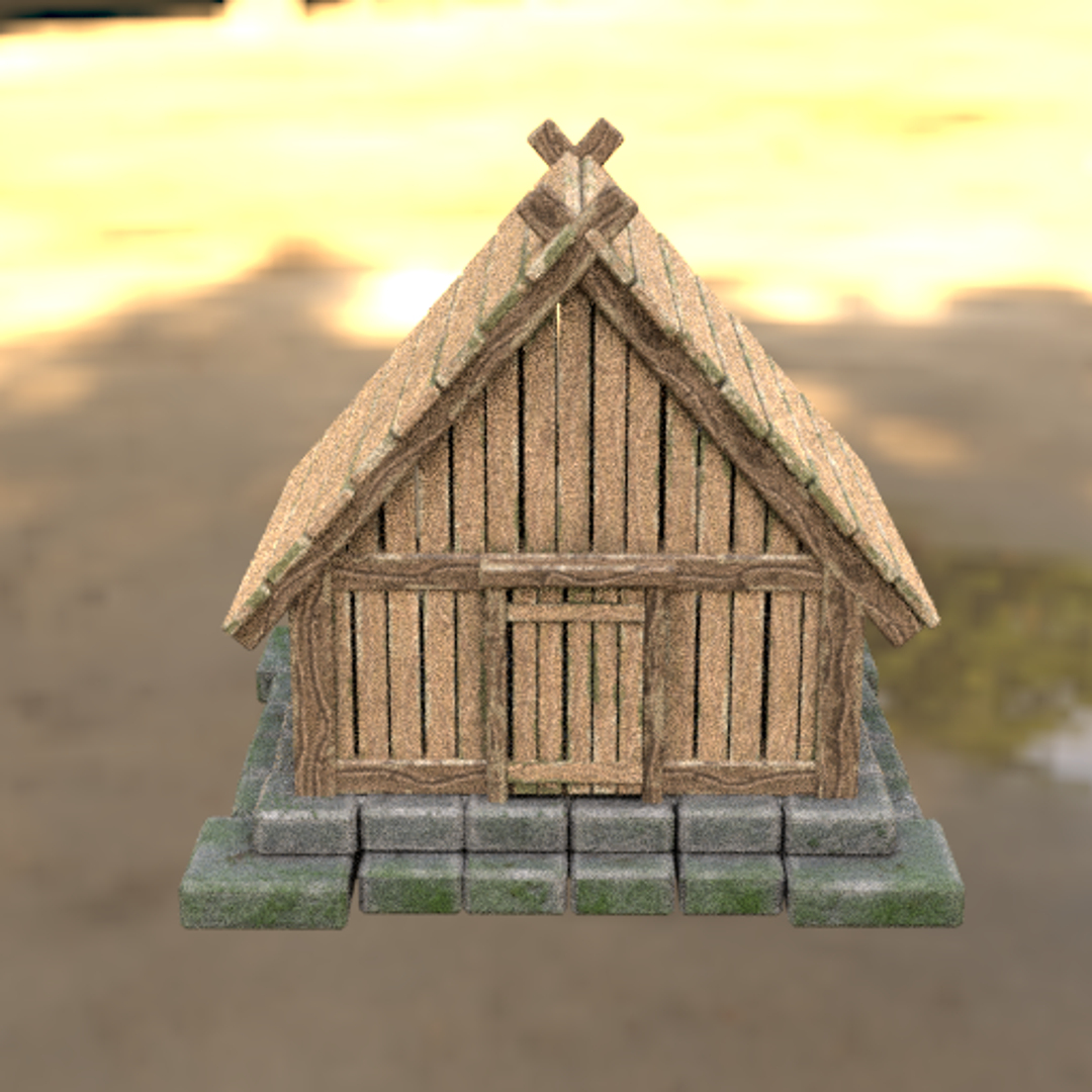 Hut Model - TurboSquid 1418102
