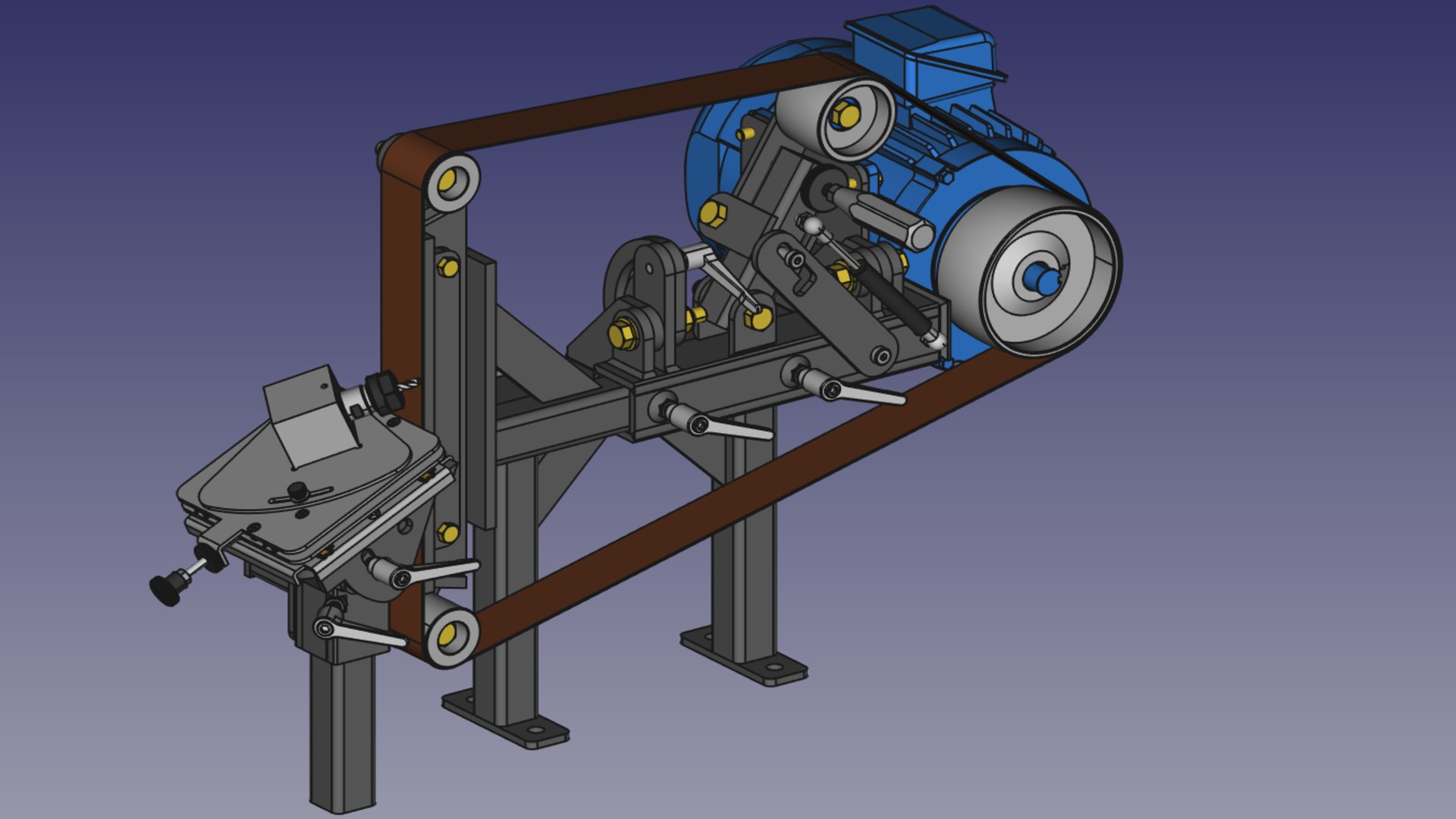 3D Belt Grinder Assembly https://p.turbosquid.com/ts-thumb/V1/Ts3h7L/Ox/beltgrinder3/png/1647079737/1920x1080/fit_q87/5ddefeab57c37c935eac28f4b371c266f0c8f1bc/beltgrinder3.jpg