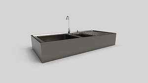 3D Sink with Faucet N3 model