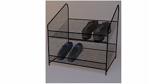 metal shoe rack 3D