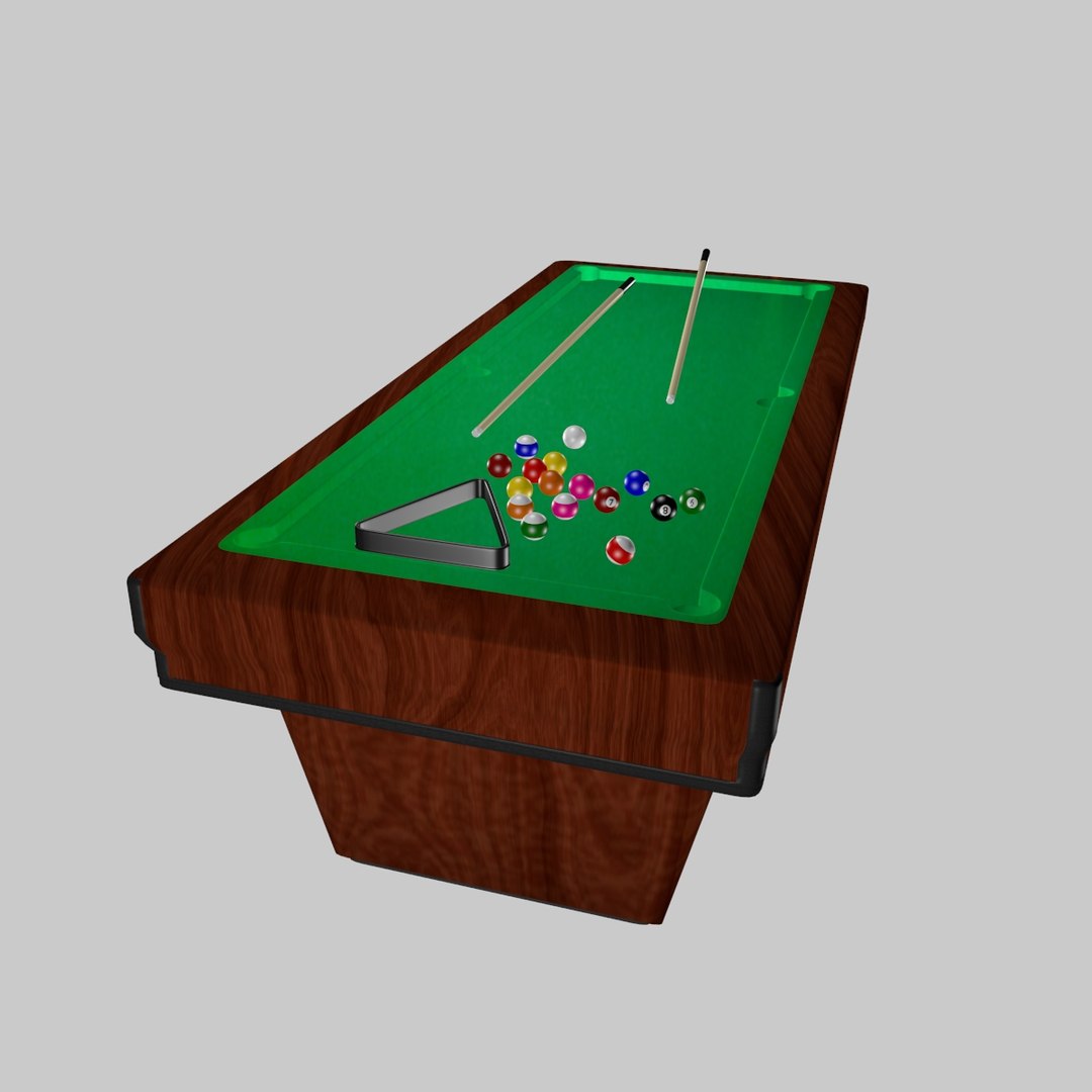 3D Model Pool Table - TurboSquid 1422211