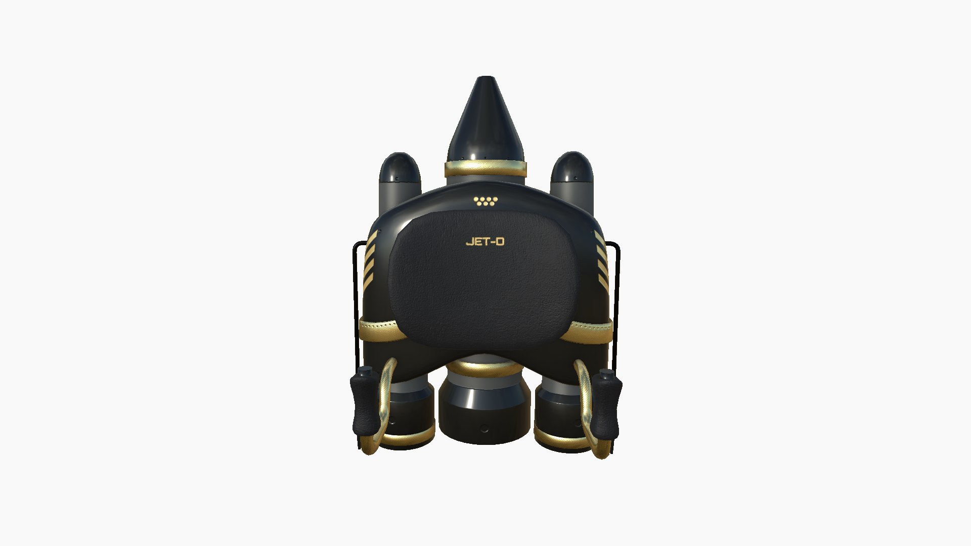 Jetpack D02 Golden Black - SciFi Character Design 3D - TurboSquid 1959726