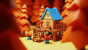 3D Cartoon House