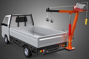 3D FOLDING MOUNTED BED CRANE HOIST LIFT ELECTRIC WINCH PICKUP TRUCK