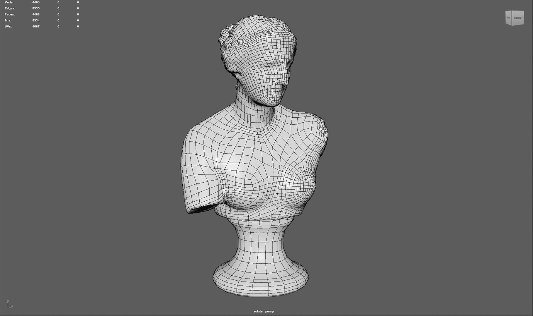 Venus de Milo Bust Sculpture  Low Poly 3D Model  PBR Textured  Carrara Marble 3D model https://p.turbosquid.com/ts-thumb/V1/rylshp/MX/wireframe2/jpg/1744657509/1920x1080/fit_q87/4421cb6bb732e9900869db2d9cef4c8fa18db46b/wireframe2.jpg