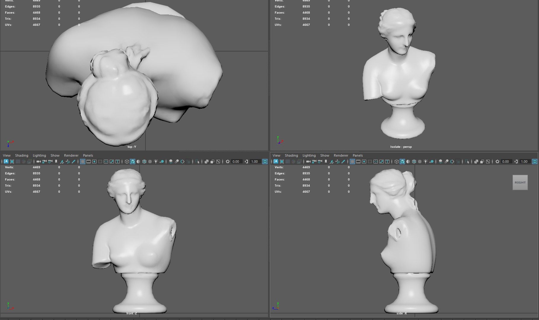 Venus de Milo Bust Sculpture  Low Poly 3D Model  PBR Textured  Carrara Marble 3D model https://p.turbosquid.com/ts-thumb/V1/rylshp/Sp/render5/jpg/1744657506/1920x1080/fit_q87/8bef98e8217426df40b3e6e01ea13751f30c9ad7/render5.jpg