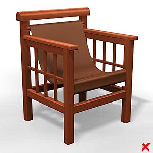 armchair chair 3d model