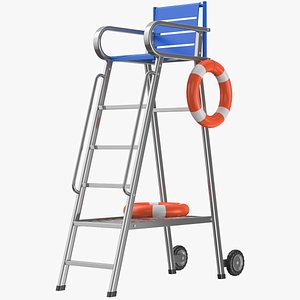 3D model Lifeguard Chair 03