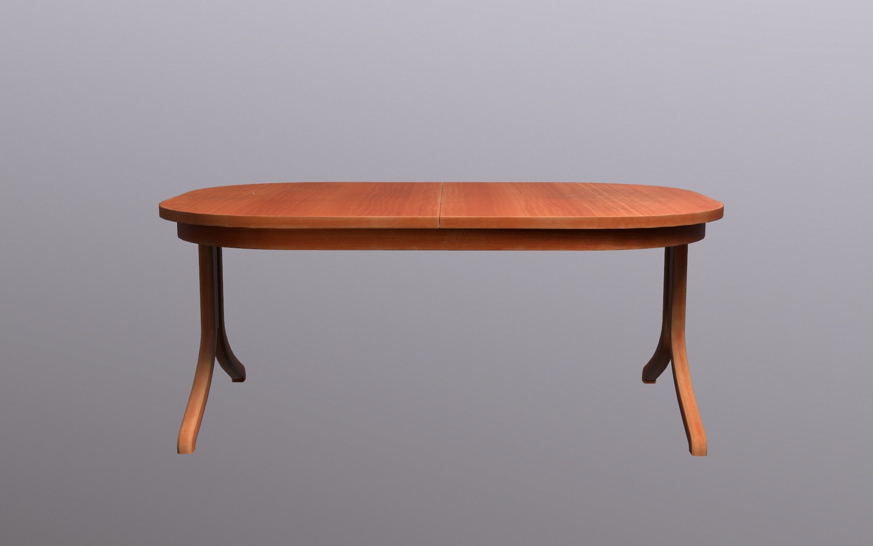 3D Oval Kitchen Table - TurboSquid 1490034