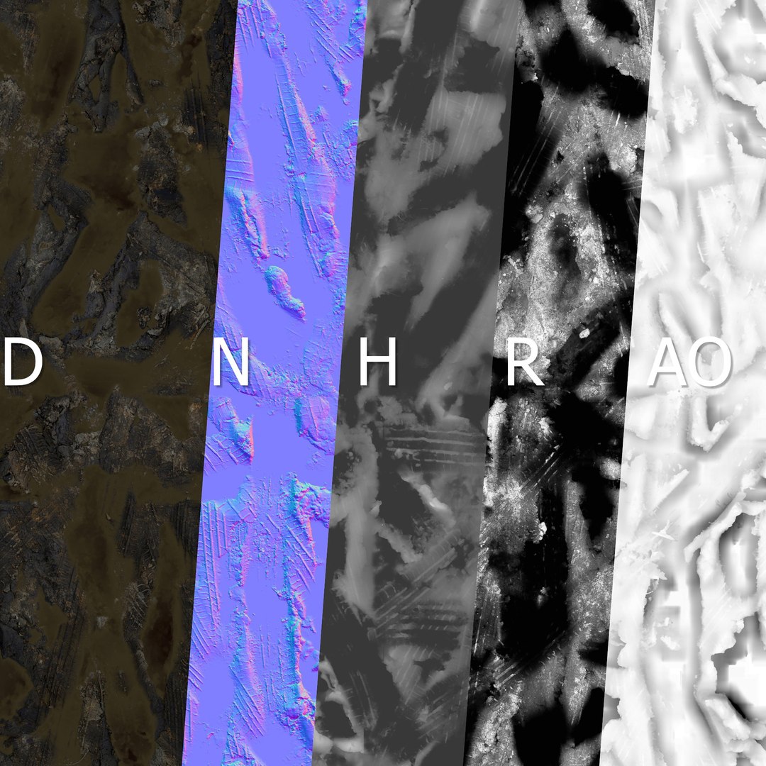 3D Wet Mud Puddle Material 06 - TurboSquid 2416468
