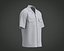 3D Mens cuban collar shirt with flap pocket model
