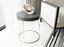 Knight Side Table - Round Black and Brass End Table