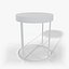 Knight Side Table - Round Black and Brass End Table