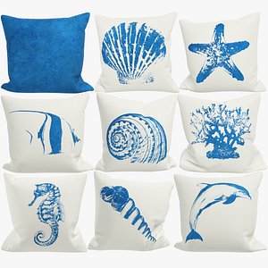 Sofa Pillows Collection V3 3D model