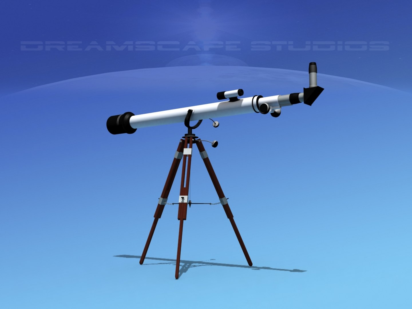 Refractor Telescope 3d Turbosquid 1212690