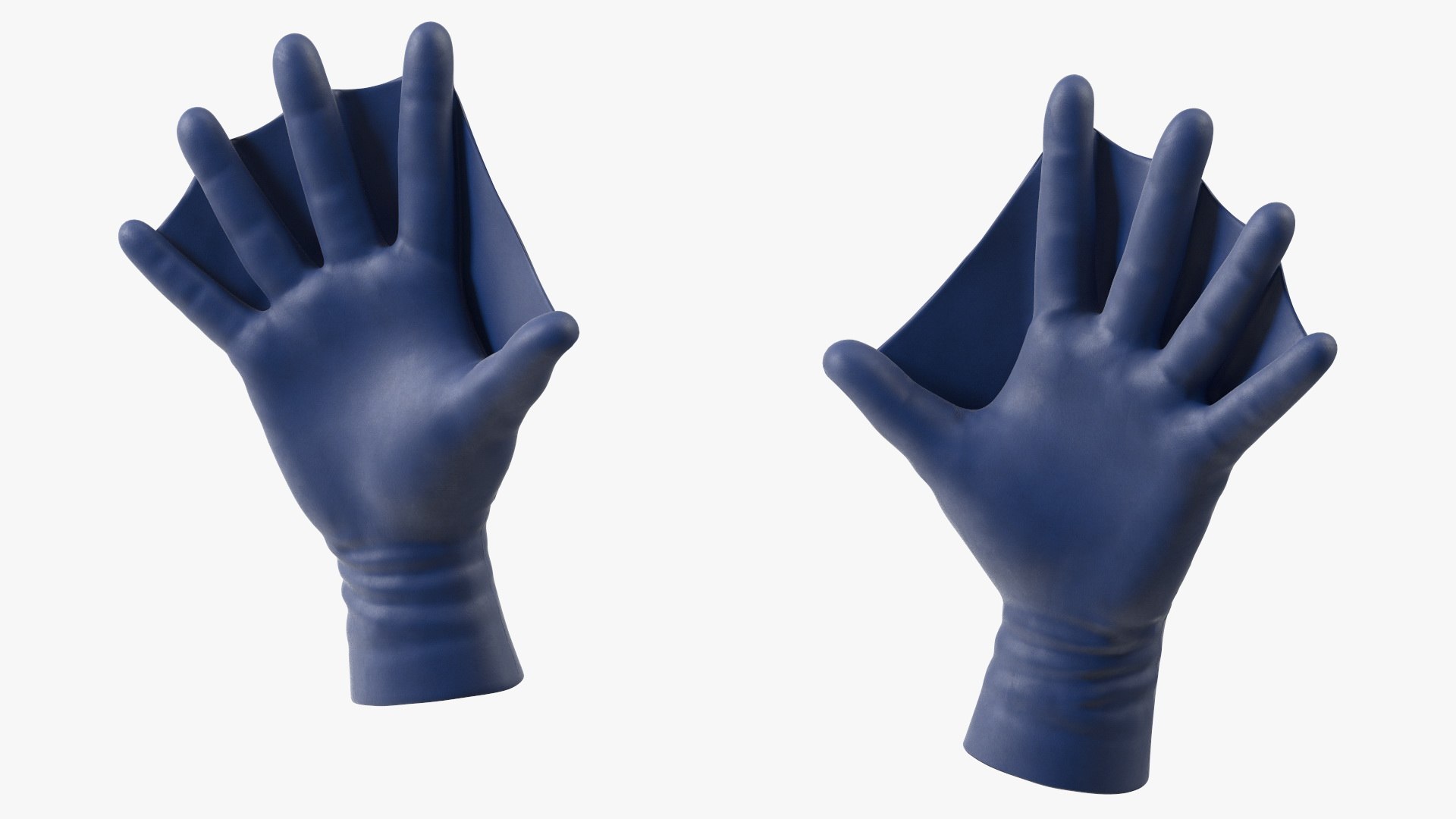 Swimming Gloves Dry 3D model preview