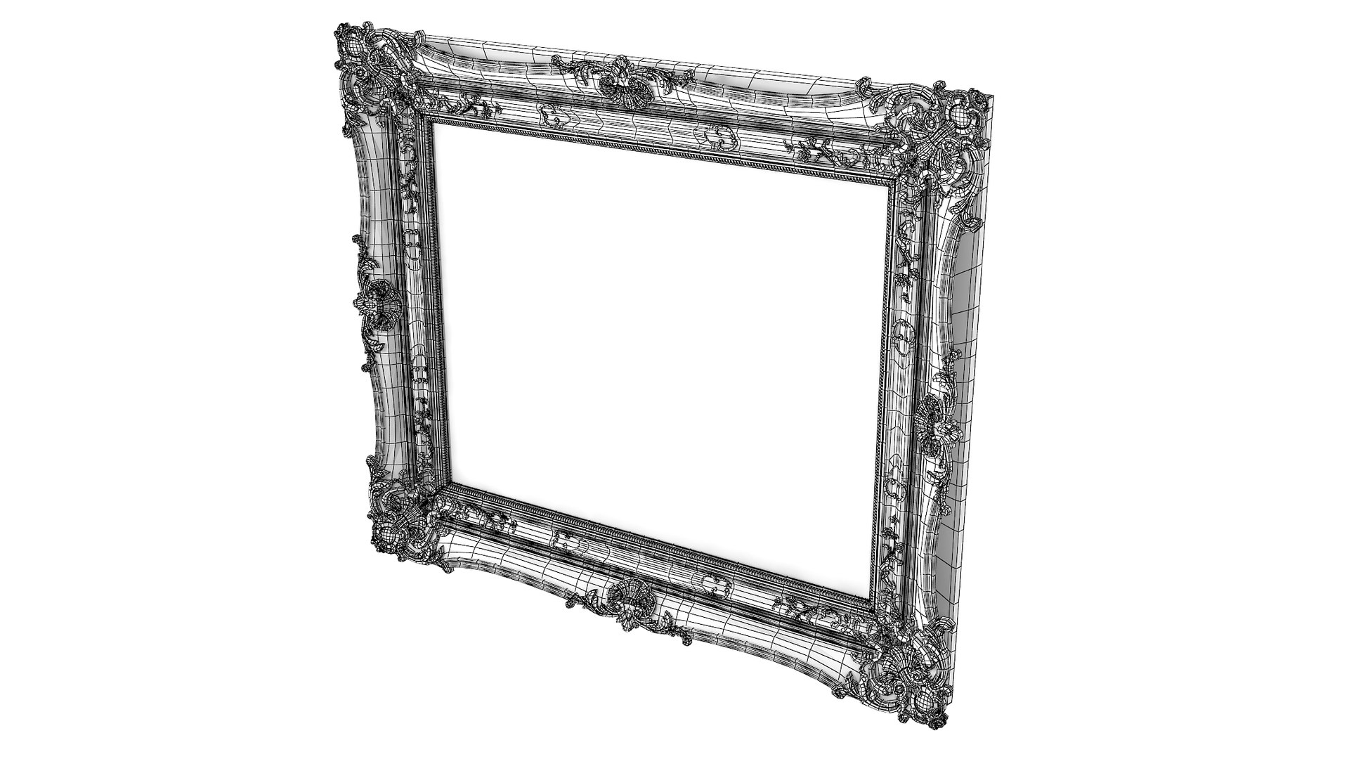 3D realistic baroque picture frame https://p.turbosquid.com/ts-thumb/V2/IVYoo4/K9HW3OOv/c_s0002/jpg/1580627075/1920x1080/fit_q87/ba6b48cbfe7f0dc6afbbfc9ba2b72a75d63c1cb4/c_s0002.jpg