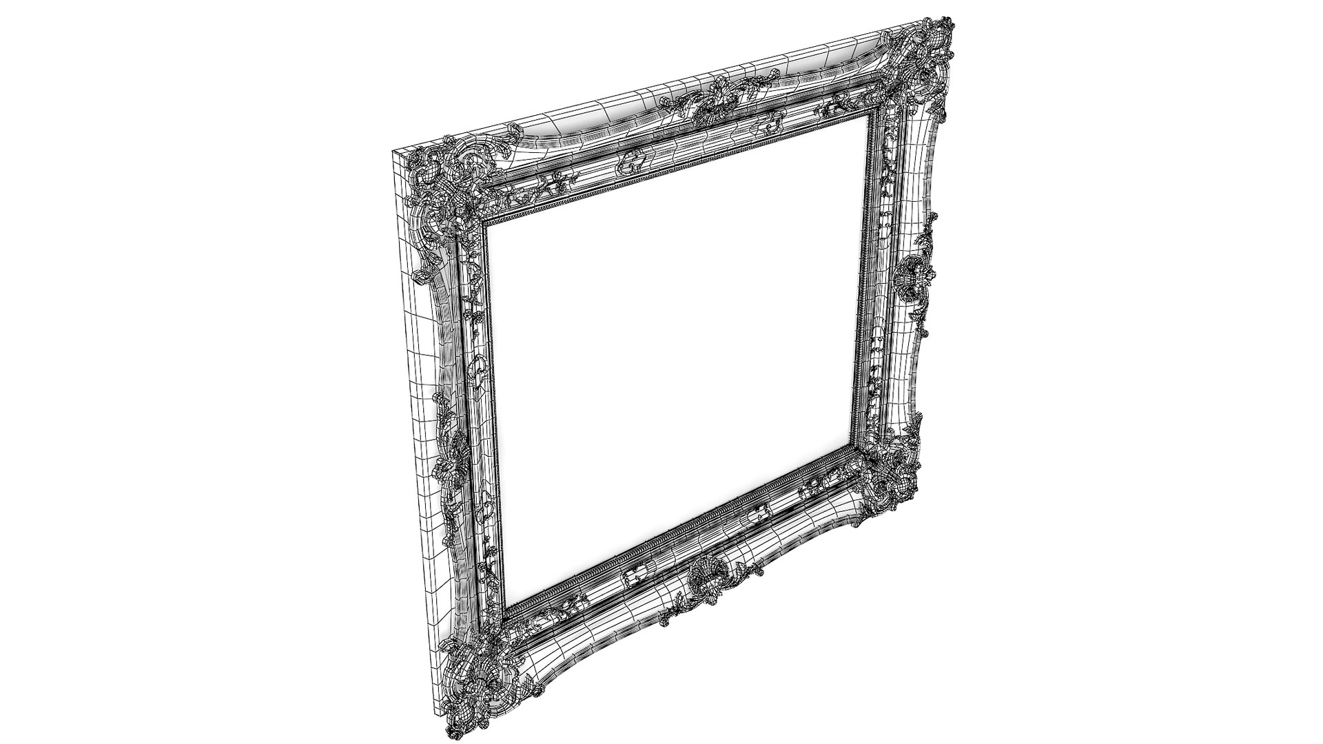 3D realistic baroque picture frame https://p.turbosquid.com/ts-thumb/V2/IVYoo4/NOcjjTIm/c_s0003/jpg/1580627075/1920x1080/fit_q87/b8db23ee091d86f5ff175858b81f5ae1def85315/c_s0003.jpg