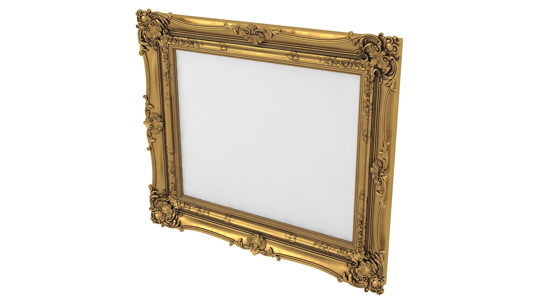 3D realistic baroque picture frame https://p.turbosquid.com/ts-thumb/V2/IVYoo4/iIRRS0LE/c_0002/jpg/1580627075/1920x1080/fit_q87/c70a6cb139111726392d431f97d4ba36f4bdd2c9/c_0002.jpg