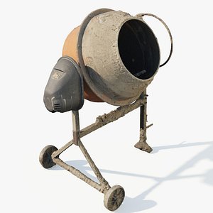Concrete mixer 200l 3dscan 3D model