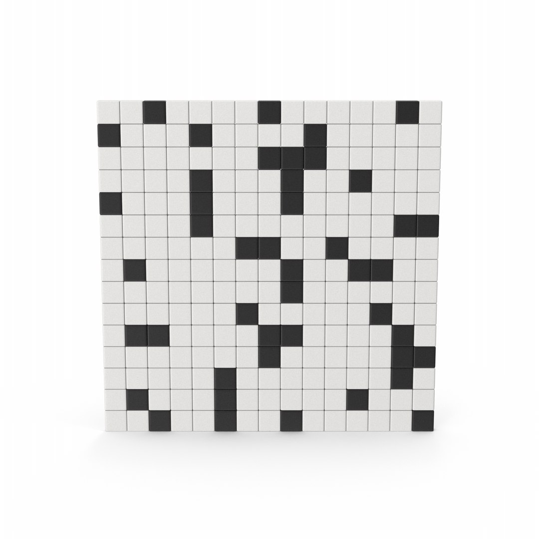 3D Model Crossword Puzzle TurboSquid 2229071