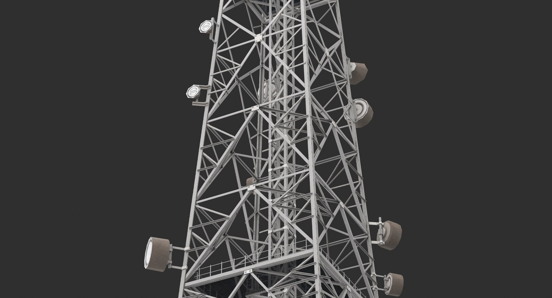 3D Telecommunication Tower - TurboSquid 1271856