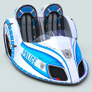 electric mobile police car model