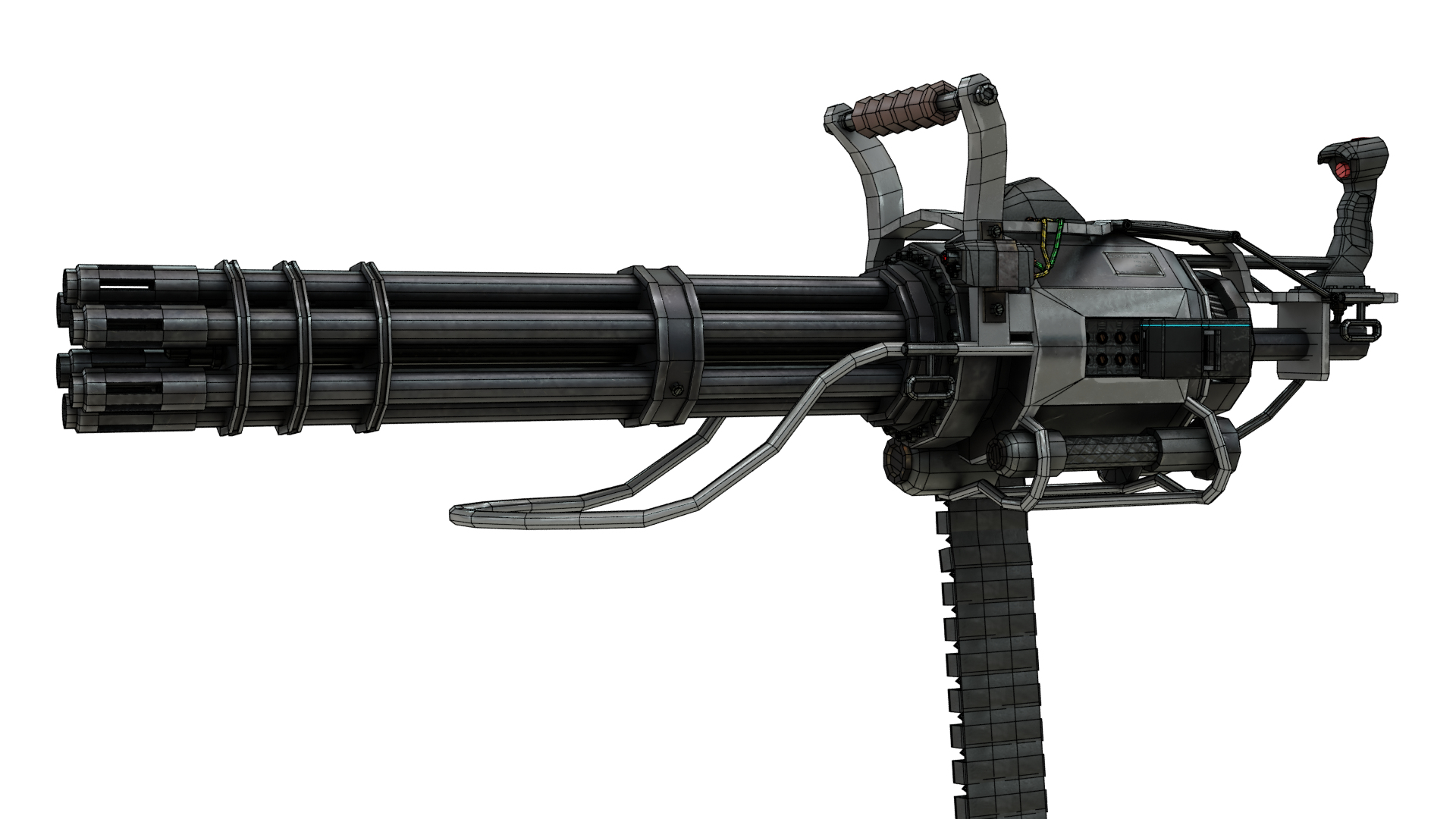 Minigun 3D model - TurboSquid 1799639