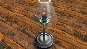 3D house interior lamp model