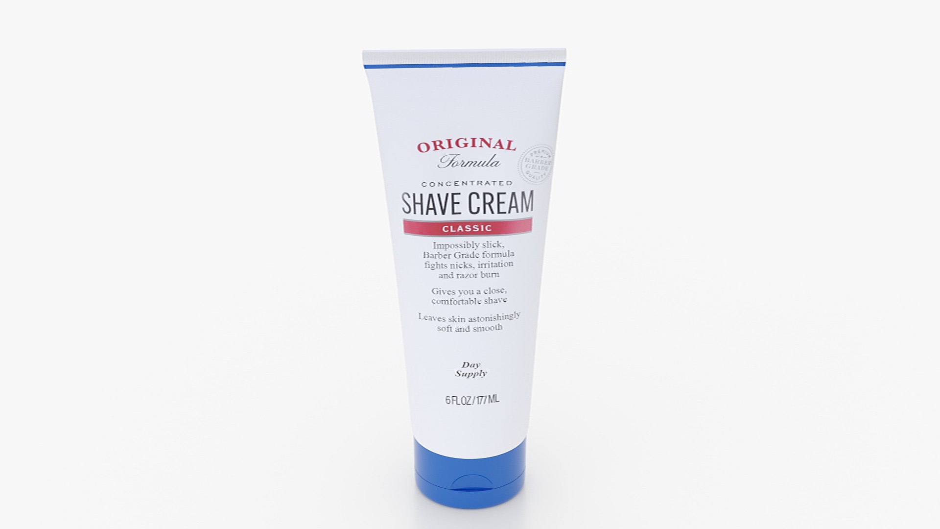 Shaving Cream Tube 3D model preview