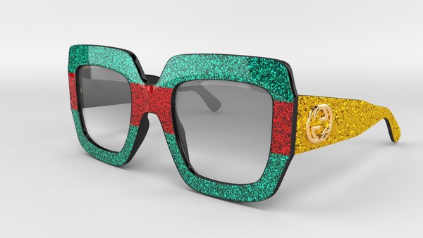 3D gucci sunglasses model - TurboSquid 1607031