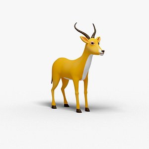 3D Deer Cartoon model