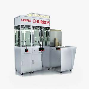 churro machine coffee 3d max