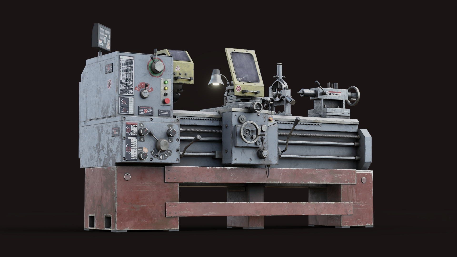 Milling Machine Realtime 3D - TurboSquid 2214478