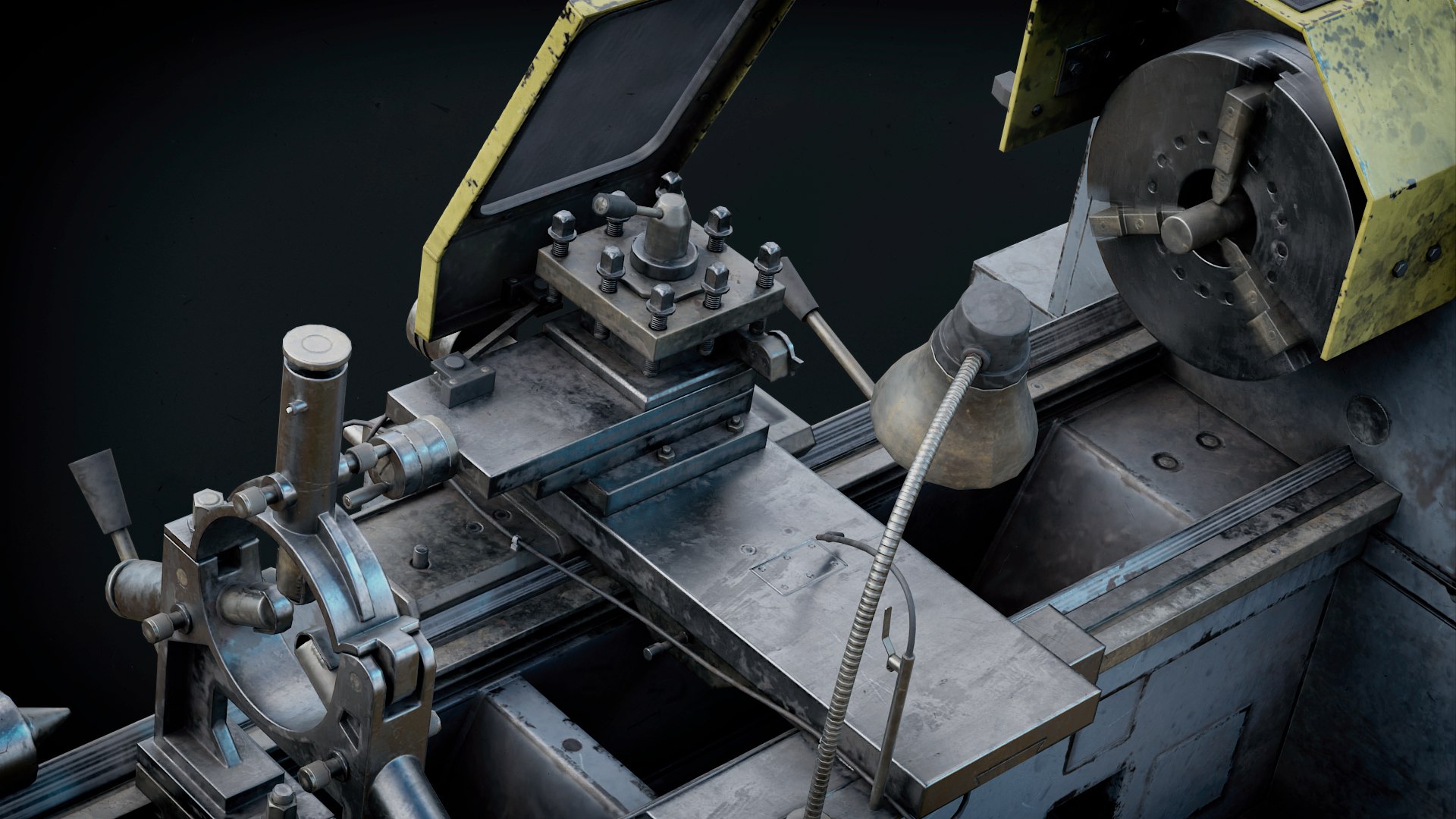 Milling Machine Realtime 3D - TurboSquid 2214478