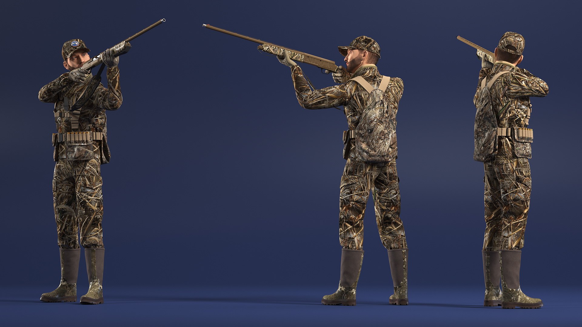 Aiming Duck Hunter with Gun in Grass Camo Fur 3D model https://p.turbosquid.com/ts-thumb/V2/l430xa/Ge/aimingduckhunterwithguningrasscamofur3dsmodel004/jpg/1663279661/1920x1080/fit_q87/f060a7b67404ccc815ec1c5d9a75138580662bda/aimingduckhunterwithguningrasscamofur3dsmodel004.jpg