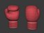 Luvas de boxe de desenho animado