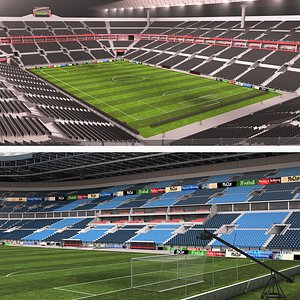 3D soccer stadiums - day