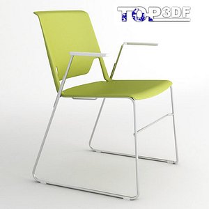 3d wire stacking chair model