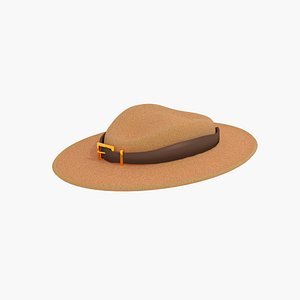3D Cowboy hat model
